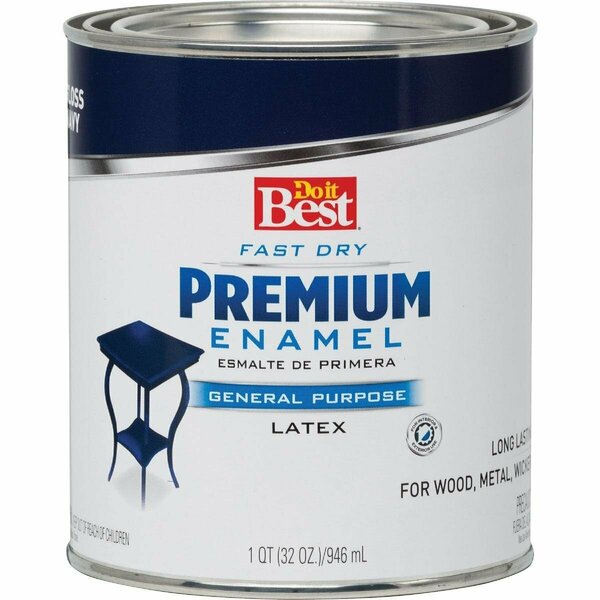 All-Source Fast Dry Acrylic Latex Gloss Premium Enamel, Navy Blue, 1 Qt. 203318D